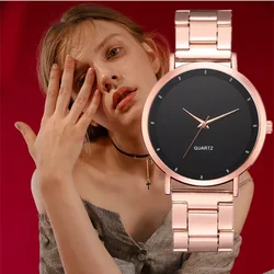 Relojes exquisitos de oro rosa para mujer, pulsera de negocios de lujo, regalo femenino, Bayan Kol Saati, nuevo