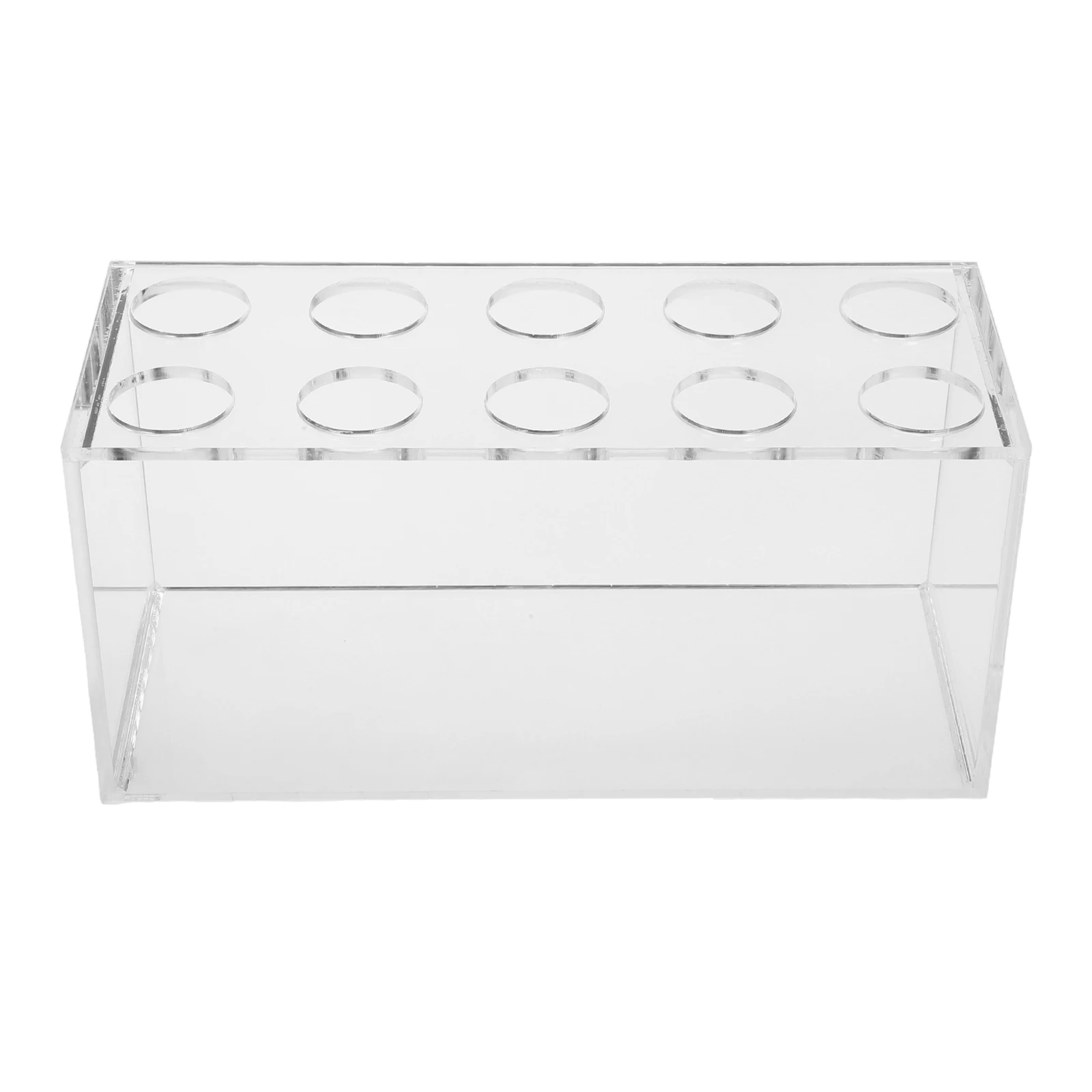 

Efficient Drying 10 Slots Acrylic Inverted Bottle Rack 50ml Tubes Space Saving Design Various Labs Tube Inverted Rack