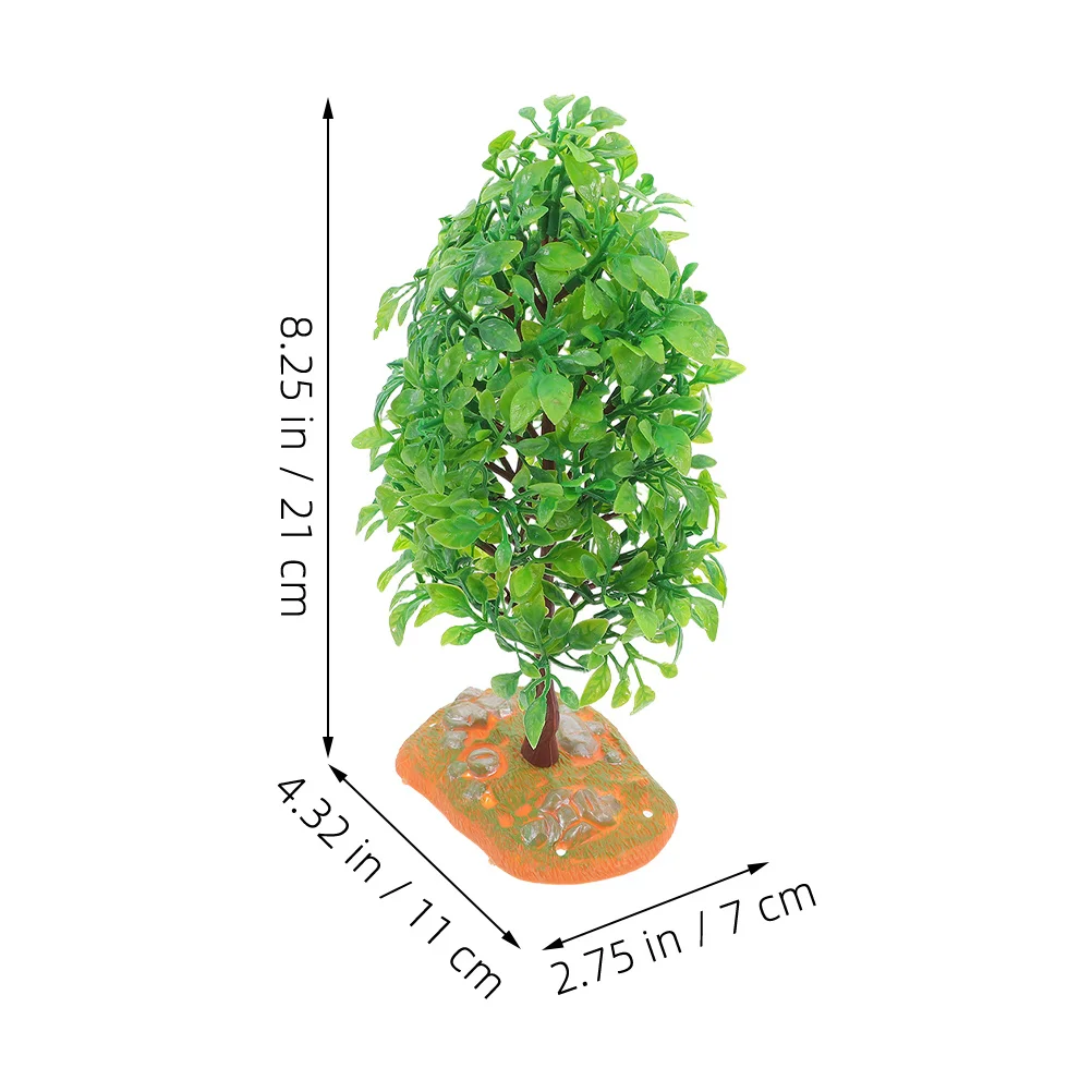 2 stks Plastic Bomen Miniatuur Landschap Boom Voor Diy Landschap Diorama Spoorweg Architectuur Decor Kunstmatige Boom Mini Bomen