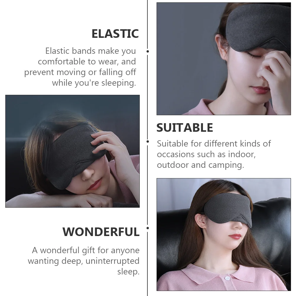 

1Pcs Light Blocking Sleep Mask Elastic Comfortable Soft Blindfold for Night Travel Nap Rest Relaxation Eye Mask
