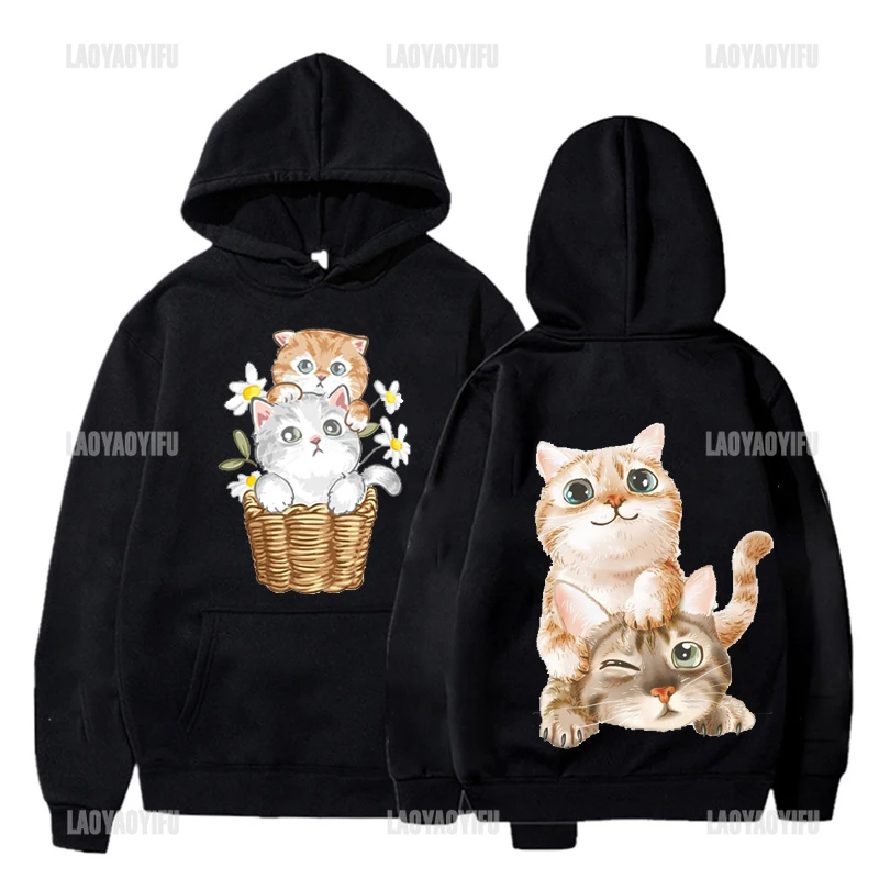 

New Arrival Novelty Kawaii Clothes Ladies Printed My Lovely Cat Pullover Trend Hoodies Popular Customized Many Colors