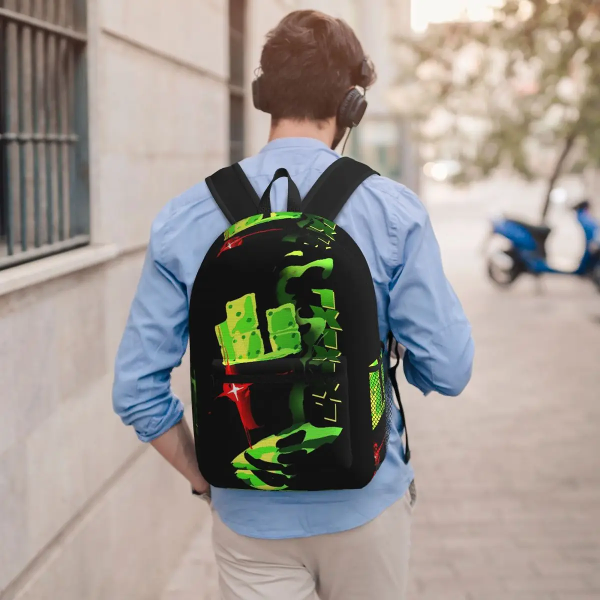 

Forsaken 1x1x1x1 Headshot Backpack Boys Girls BookBag Kids School Bag Laptop Shoulder Bags for Men Women