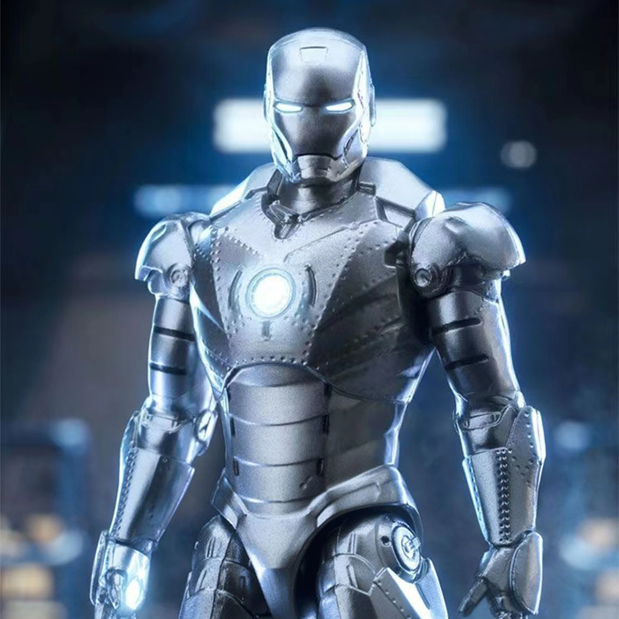 Juguetes de la Serie Iron Man de ZD, Figuras de Acción Coleccionables de Iron Man MK1 MK2 MK3 MK4 MK5 MK6 MK7, Muñecos de Película, Regalo de Cumpleaños para Niños