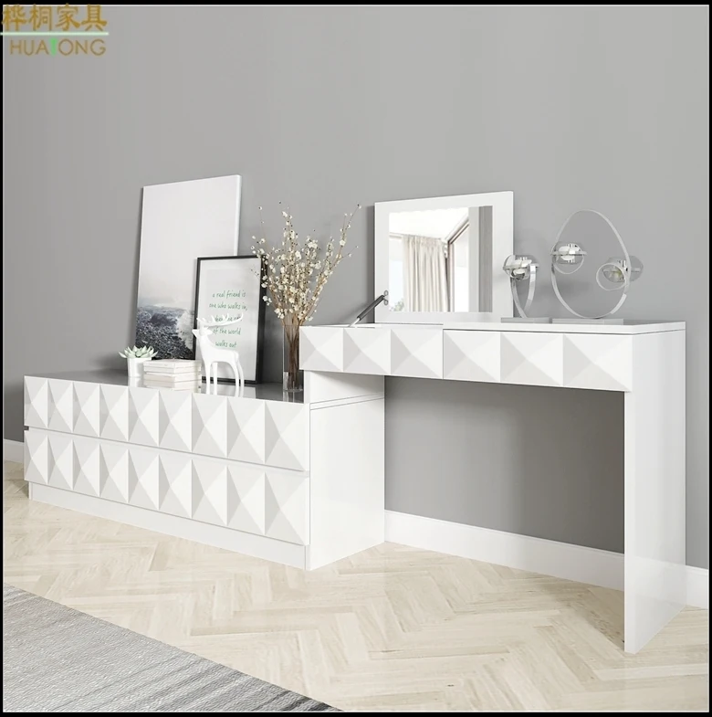 Internet celebrity multifunctional paint dressing table bedroom small unit modern minimalist bedroom dressing table