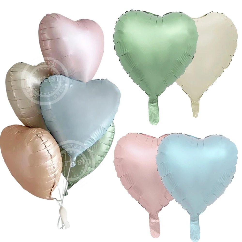 

3/5pcs18inch Heart Star Foil Balloons Vintage Pink Blue Balloons for Adult Kids Birthday Wedding Party Decorations DIY Supplies
