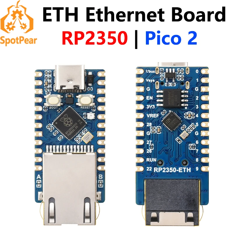 Raspberry Pi Pico 2 RP2350 ETH CH9120 TCP/UDP Ethernet Network For Arduino