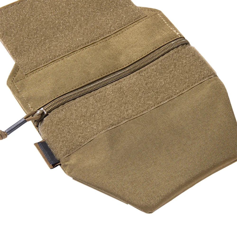 Tactical Molle Magazine Dump Pouch Protect Carrier Plate Pouch Magic Tape Vest Accessories Bag Belt Fanny Outdoor Pouch