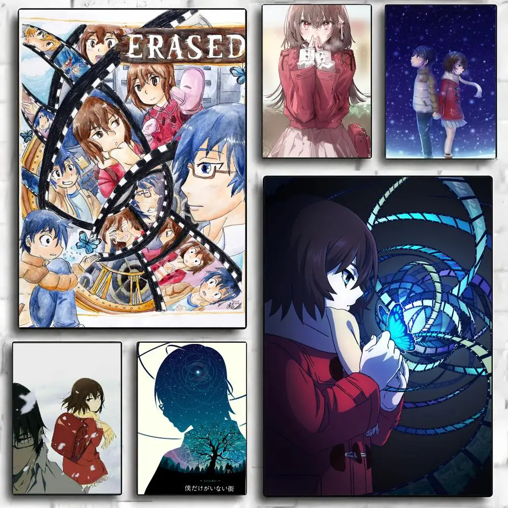 anime E-ERASED-D Poster Minimalist Wall Sticker for Cafe Office Bar Home Decor and Gift