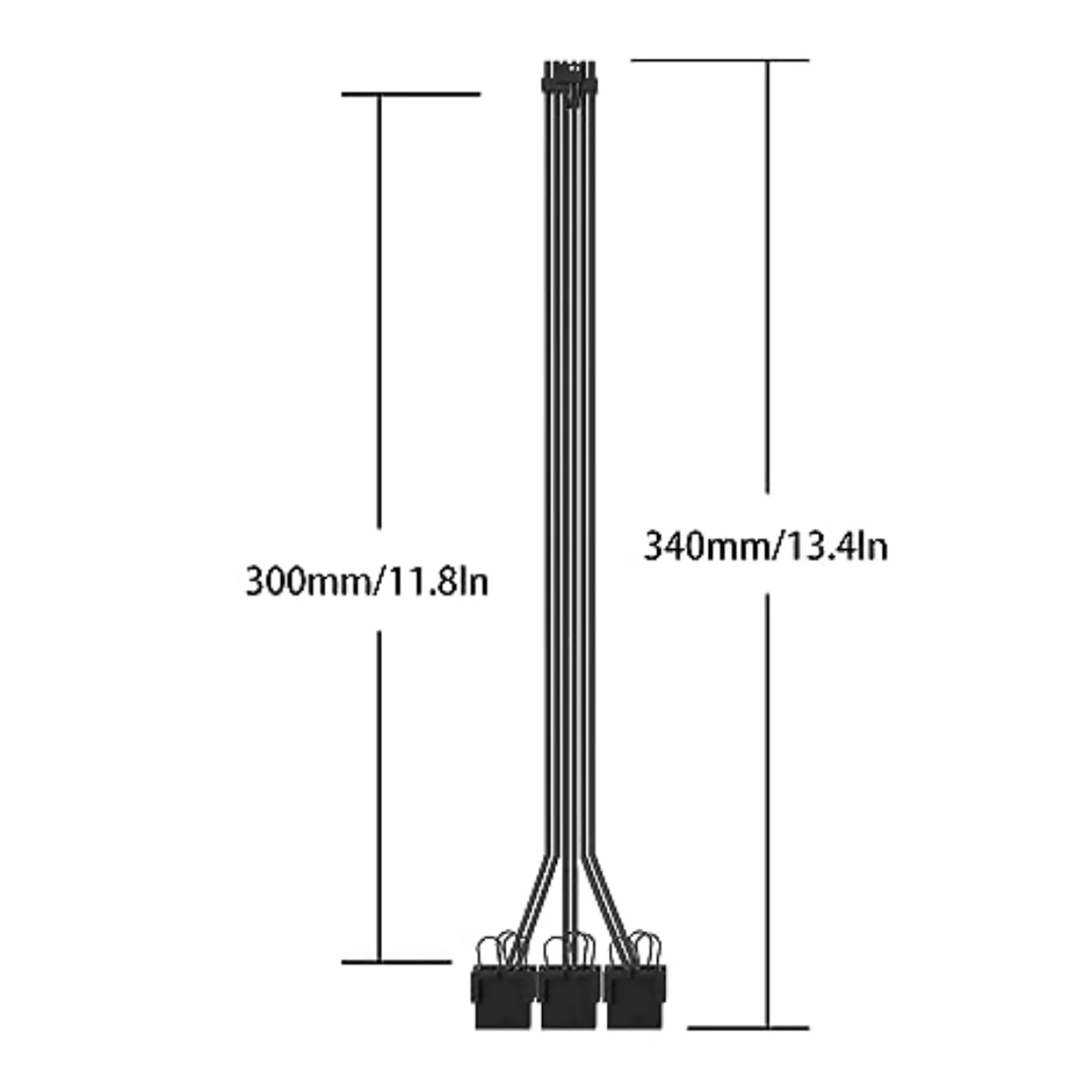 

12 + 4Pin 12vhpwr к 3 шт. PCi-E GPU 8Pin видеокарта 3x8pin PCIE 5,0 кабель RTX3090Ti адаптер питания Удлинительный кабель