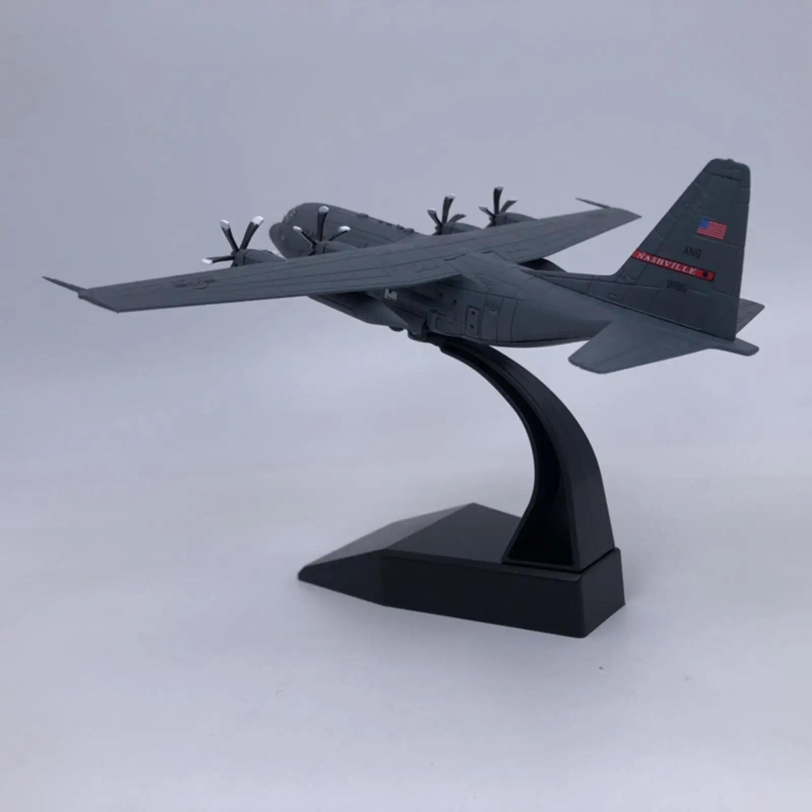 Avion de transport moulé sous pression pour étagère de pièce, décoration de bureau, C130, 1:200