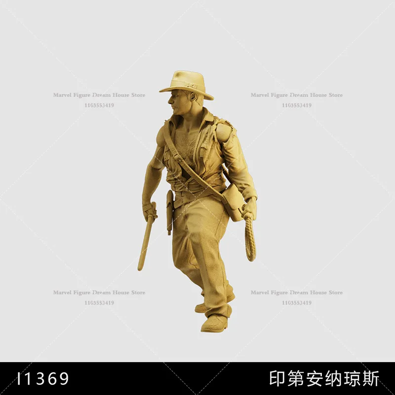 1/64 1/43 1/35 Scale Miniature Scene Dolls Indiana Jones Archaeologist Search Treasure Movie Un-panited White Mini Action Figure