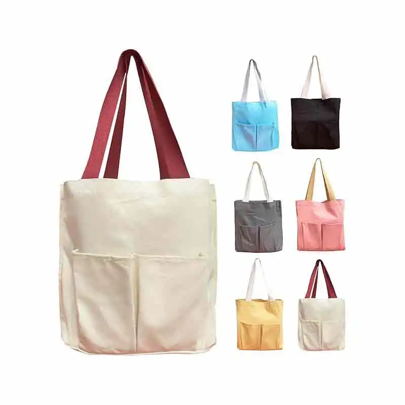 VL-030 Cotton Shoulder Bag with Pocket