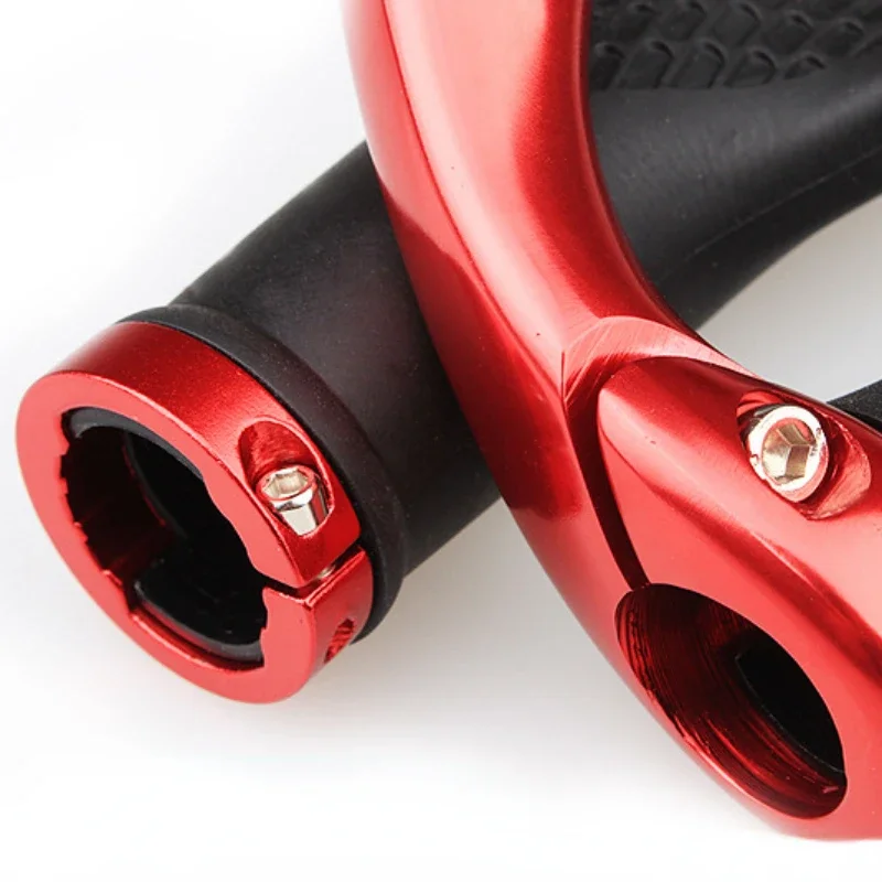 Anti-slip Gummi Fahrrad Lenker End Abdeckung Aluminium Legierung Schloss Mountainbike Lenker Fahrrad Anti-slip Griff Abdeckung – Detail 3