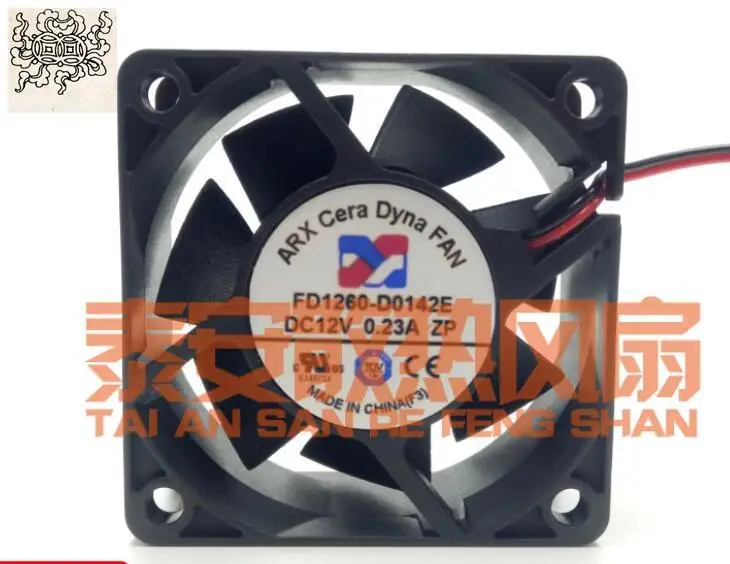 

Ltsf For ARX FD1260-D0142E DC 12V 0.23A 60x60x25mm 2-Wire Server Cooling Fan