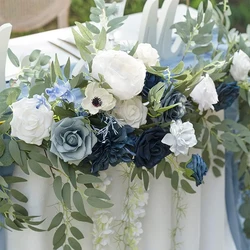 1.8m Artificial Eucalyptus Garland Wedding Runner Mantle Rose Flower Table Centerpiece Boho Wed Bridal Shower Arch Romance Decor