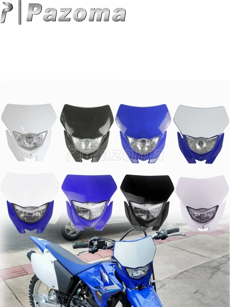 AliExpress Micro dream Motorcycle Bulb & LED Head Lights Enduro Headlamp For Yamaha WR 450 WR 250 TTR 230 Motocross Lamp Off Road Dirt Bike Headlight