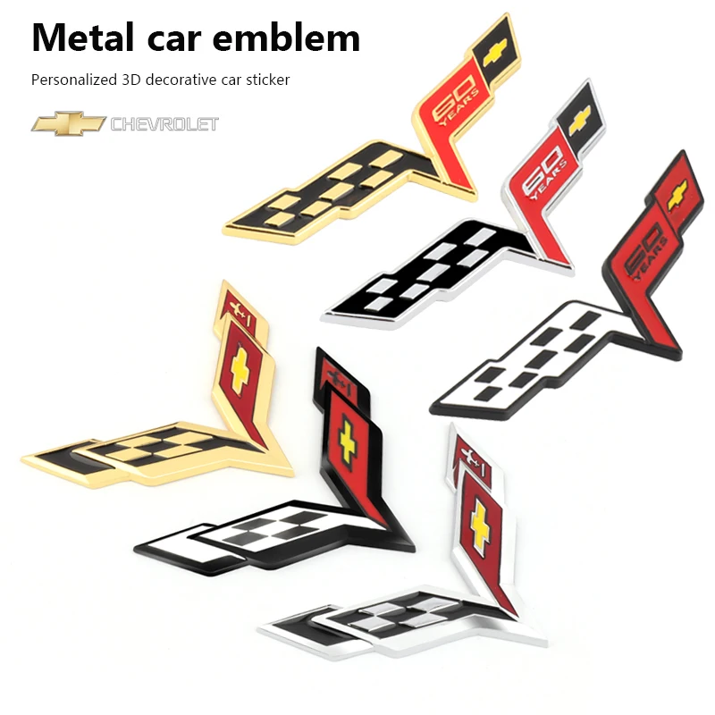 3d metal carro emblema emblema adesivo decoração para chevrolet cruze sonic silverado corvette trax camaro captiva suburbana equinox