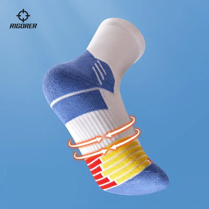 

RIGORER KIDS Children's Socks Competitive Sports Basketball Socks Teenagers Antibacterial Towel Bottom Medium Tube Stockings