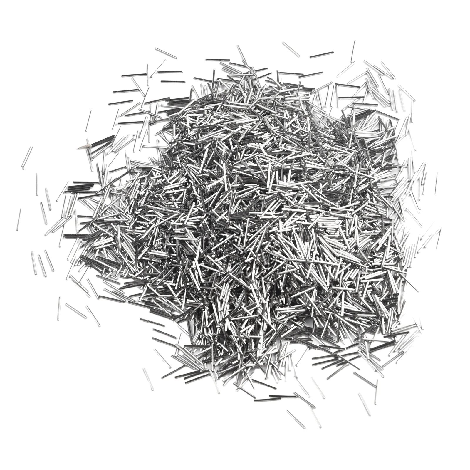 1kg Pack 304 Stainless Steel Tumbling Pins 0.7mm Diameter 5mm Length for Metal Finishing and Burr Removal Equipment