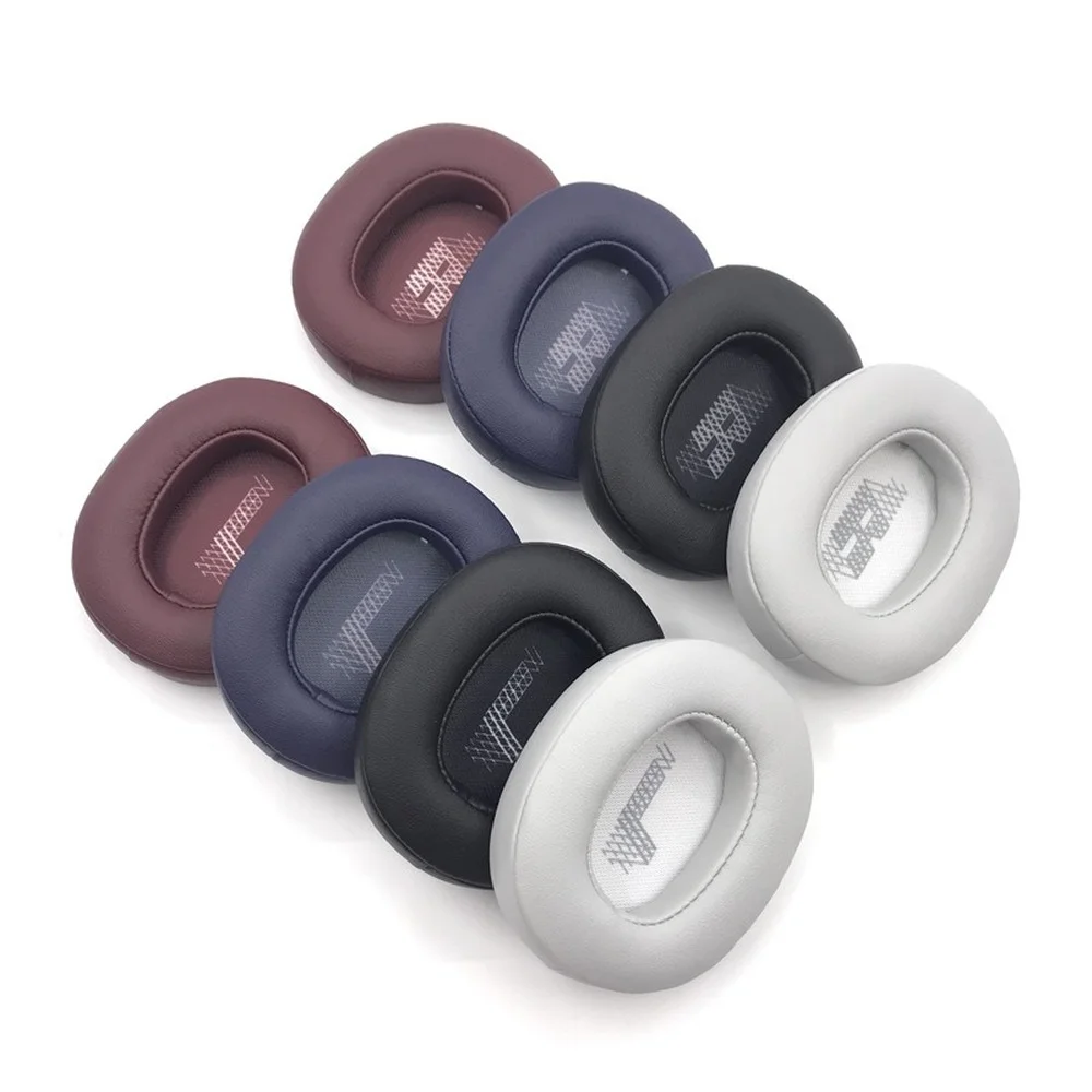 แผ่นรองหูทำจากโฟมสำหรับเปลี่ยน1คู่แผ่นรองหูฟังหมอนอิงหมอนสำหรับ JBL E55BT ควินซี่ชุดหูฟัง E55BT