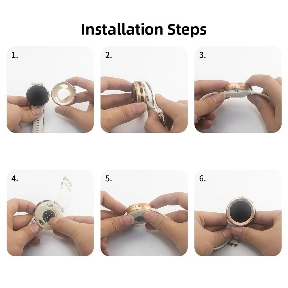 Reemplazo de bisel de reloj de Metal, carcasa protectora a prueba de golpes, Protector de pantalla antiarañazos para Garmin Venu 3S 41MM