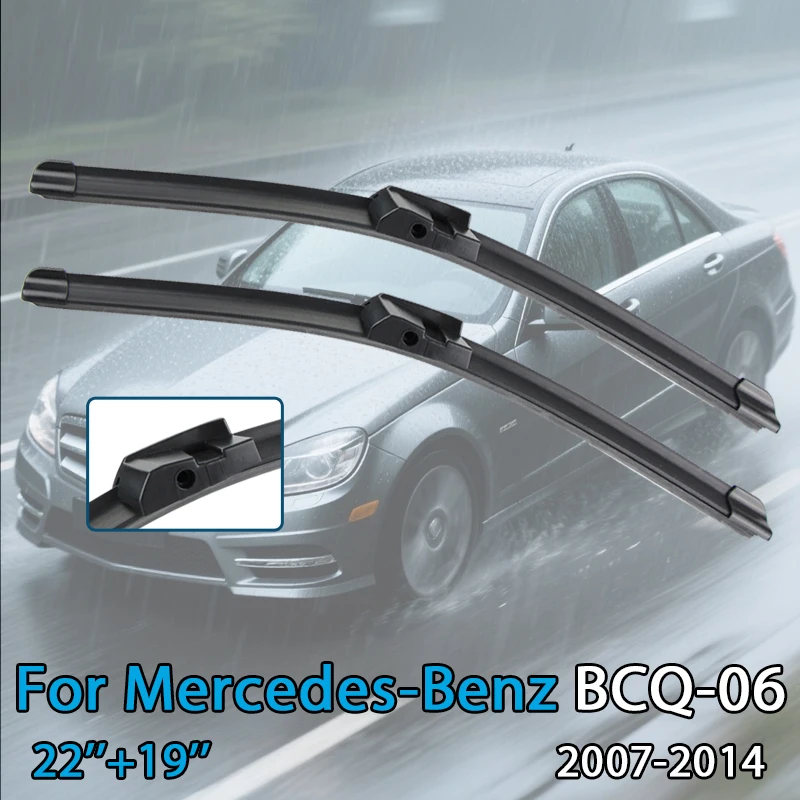 

Автомобильная щетка стеклоочистителя для Mercedes-Benz BCQ-06 2007-2017 22 ''+19'' резиновая заправка для лобового стекла, стеклоочиститель переднего окна, автоаксессуары