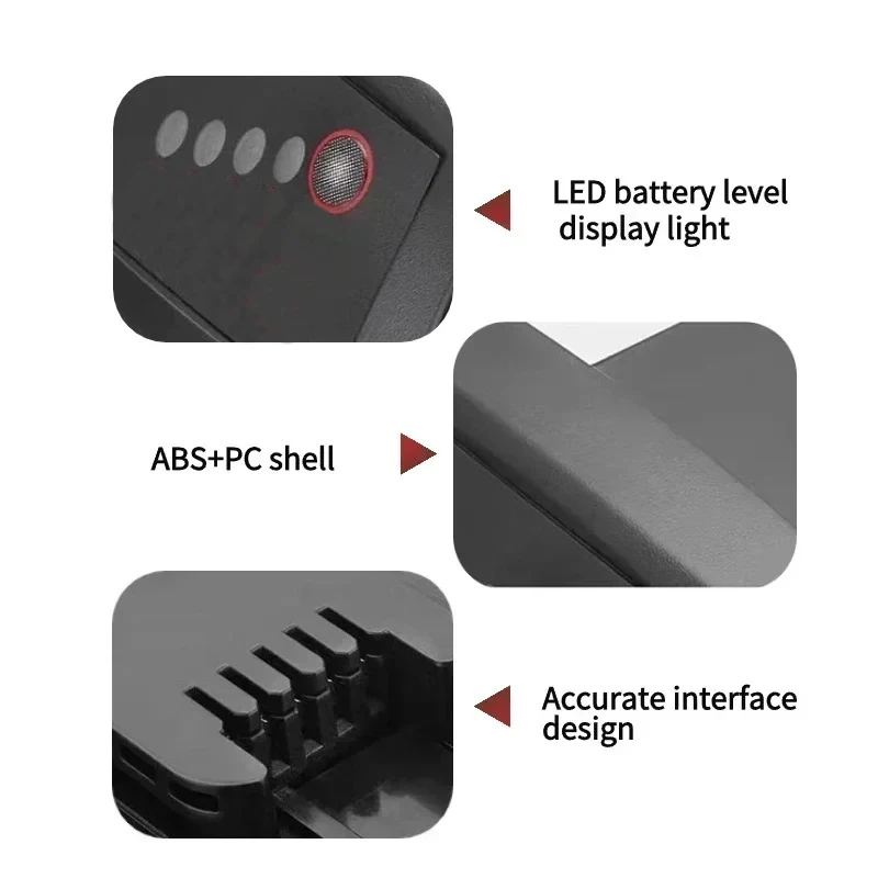 Baterie M18 18V 12,0Ah 9,0Ah Náhradní lithiová baterie pro Milwaukee M18 48-11-1815 48-11-1850 2604-22 - náhled 4