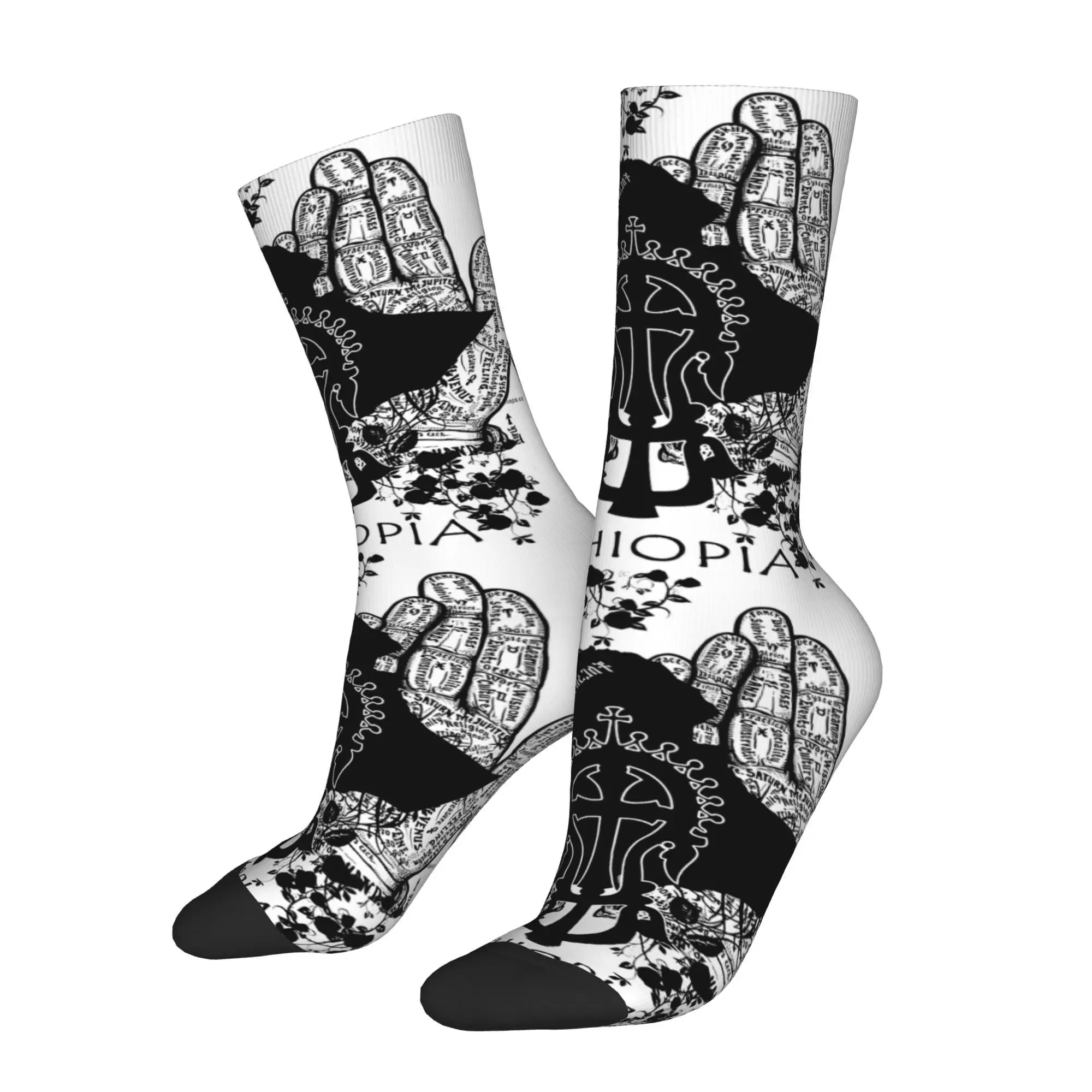

Ethiopian Cross Socks Male Mens Women Summer Stockings Harajuku