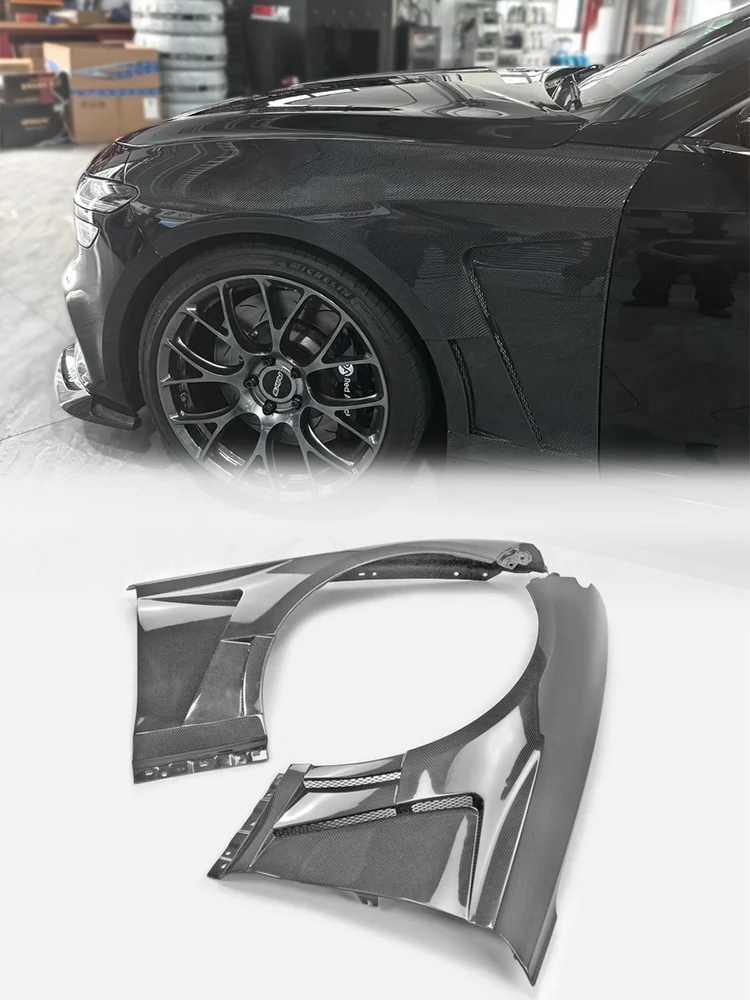 

Переднее крыло с дизайном EPA (без верхнего вентиляционного отверстия) для личного подтяжки Genesis G70 — смелый вид в стиле EPA, прецизионная конструкция