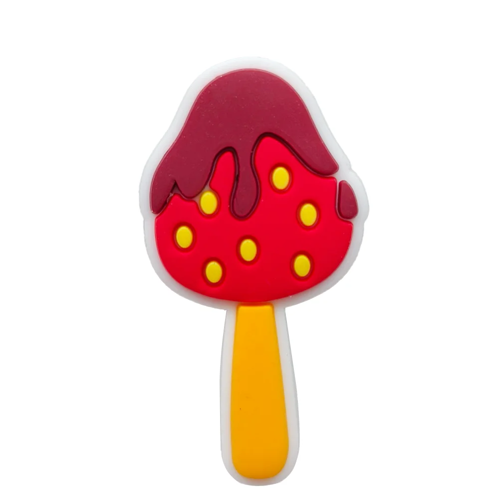 18 ชิ้น PVC น่ารักสีสัน Candy รองเท้า Charms ไอศกรีมรองเท้าอุปกรณ์ตกแต่ง Clog Pin สําหรับผู้หญิงหญิง