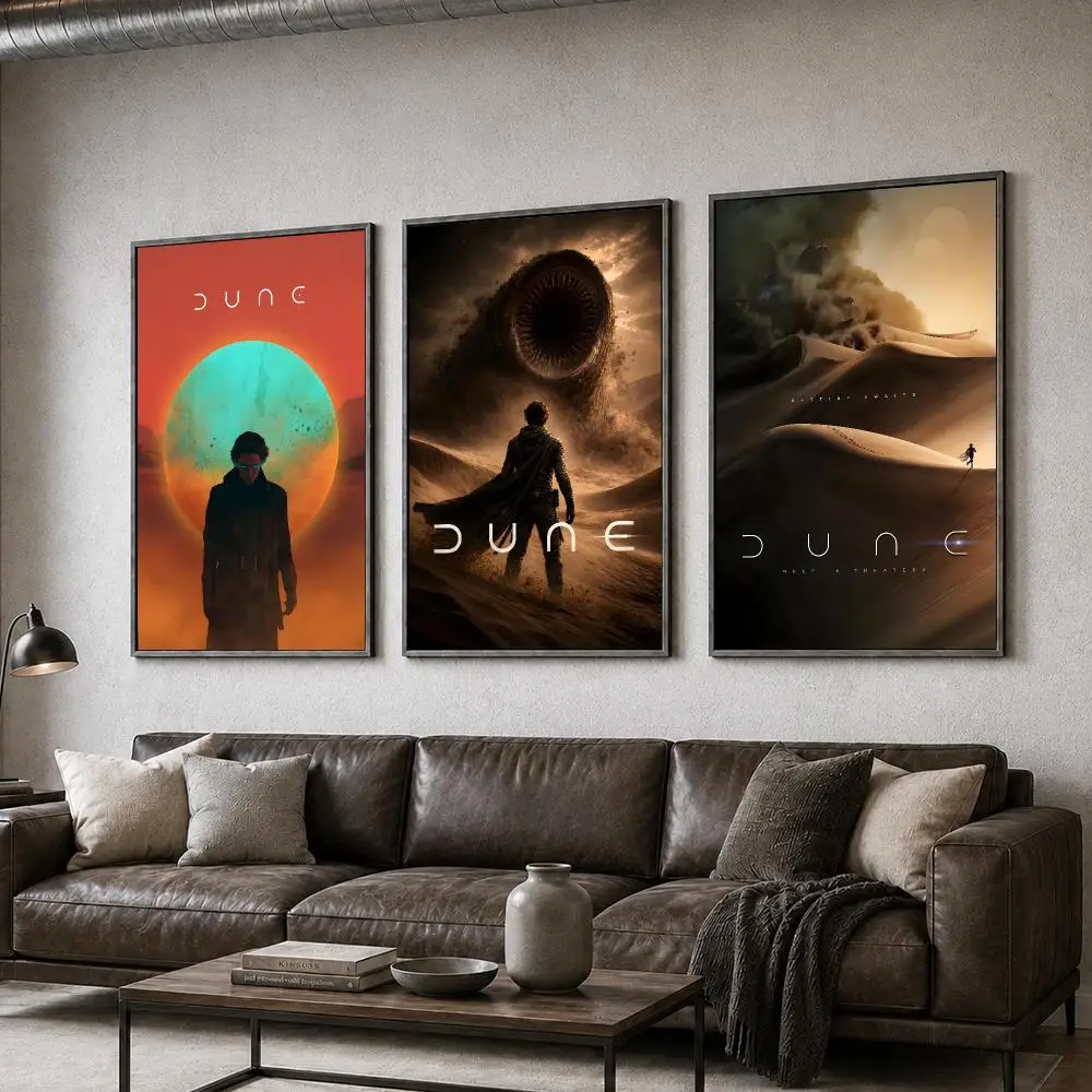 Film Dune Paul Atreides SciFi Desert Poster  PP Self Adhesive Home Garage Dorm Bar Wall Decor Aesthetic Retro Gift