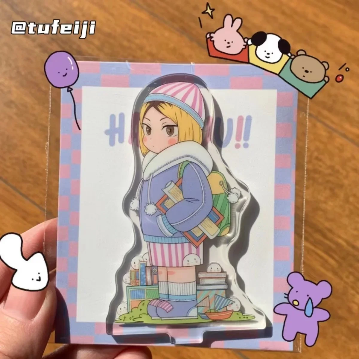 하이큐 애니메이션 게임!! 쇼요 히나타 코즈메 켄마 코스프레 귀여운 책상 장식, 아크릴 스탠딩 사인 장식, 만화 생일 크리스마스 선물