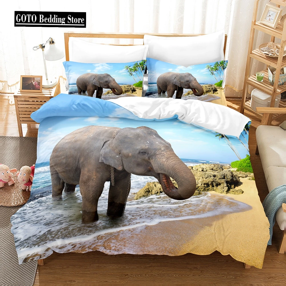 

Elephant Bedding Set Winter Duvet Cover Sets Kids,twin Full Queen King Bedroom Set Home Textile Housse De Couette Duvet Cover