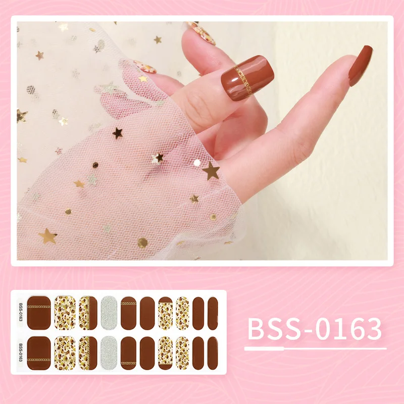 Bandes Adhésives pour Ongles en Gel, Autocollants à Motif de Fleurs Dégradées, Accessoires de miles pour Fille, Lampe UV