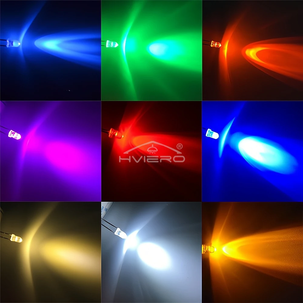 

100 шт. мин. F3 3 мм с круглой головкой, светодиодная лампа, прозрачная водопрозрачная супер яркая светодиодная лампа, лампа для ног, прямая вставка, атмосфера