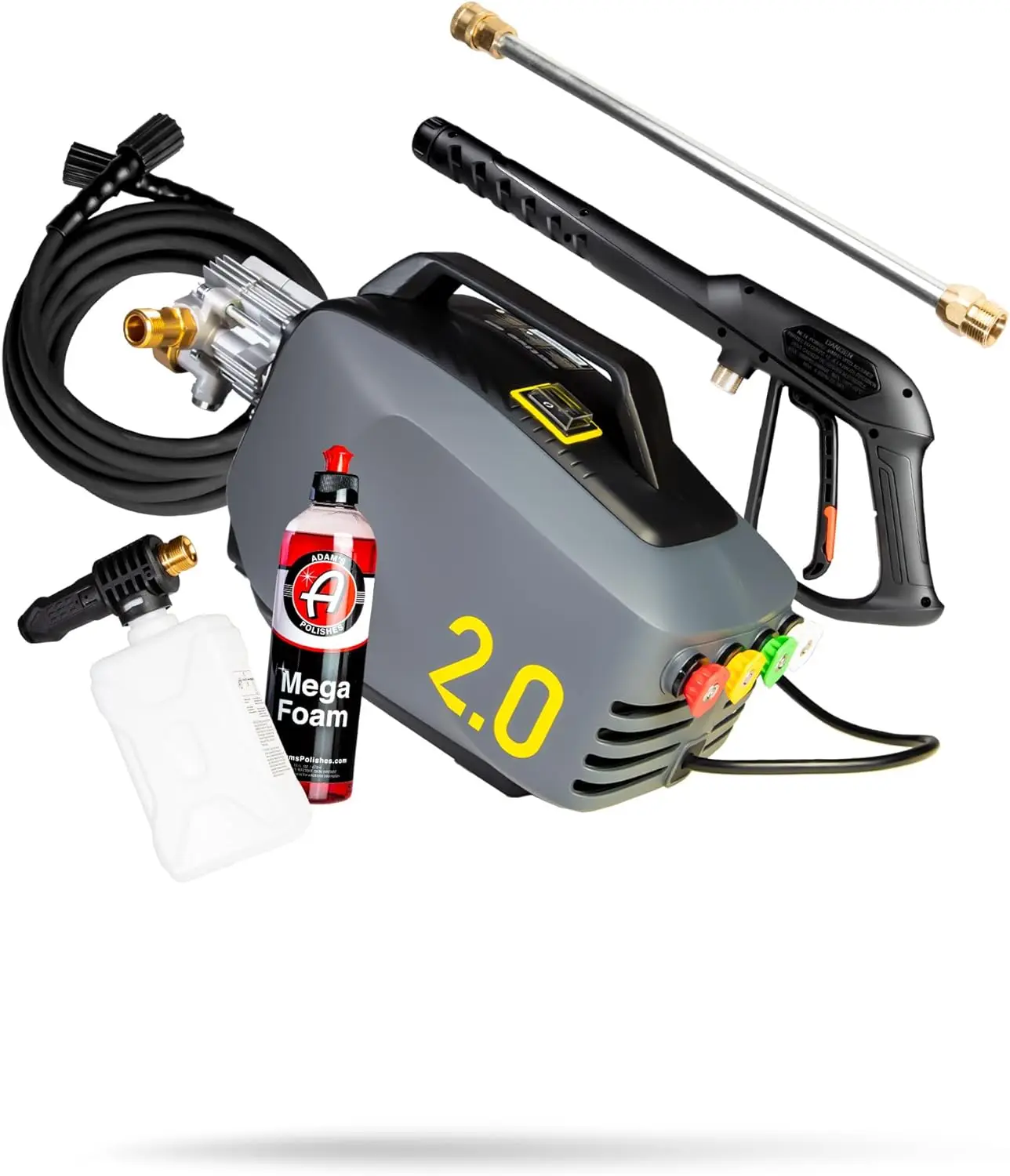 

Active Pressure Washer 2.0 & Mega Foam Car Soap (5 Item) Powerful, Lightweight, Portable Electric Pressure Washer Sprayer