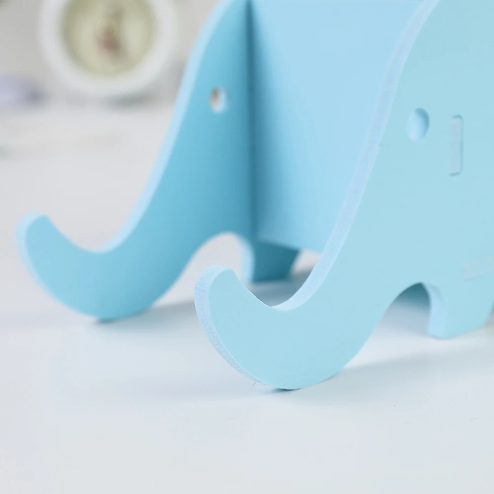 

3pcs Multi-Function Wood-Plastic Pen Holder Elephant Shape Cell Phone Stand Desktop Storage Organizer For Office Home