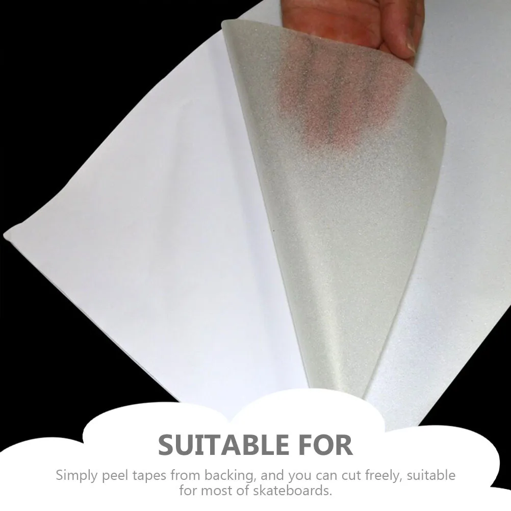 1 шт., режущаяся лента, износостойкая противоскользящая самоклеящаяся бумага для защиты скейтборда, сменный декор для скейтборда