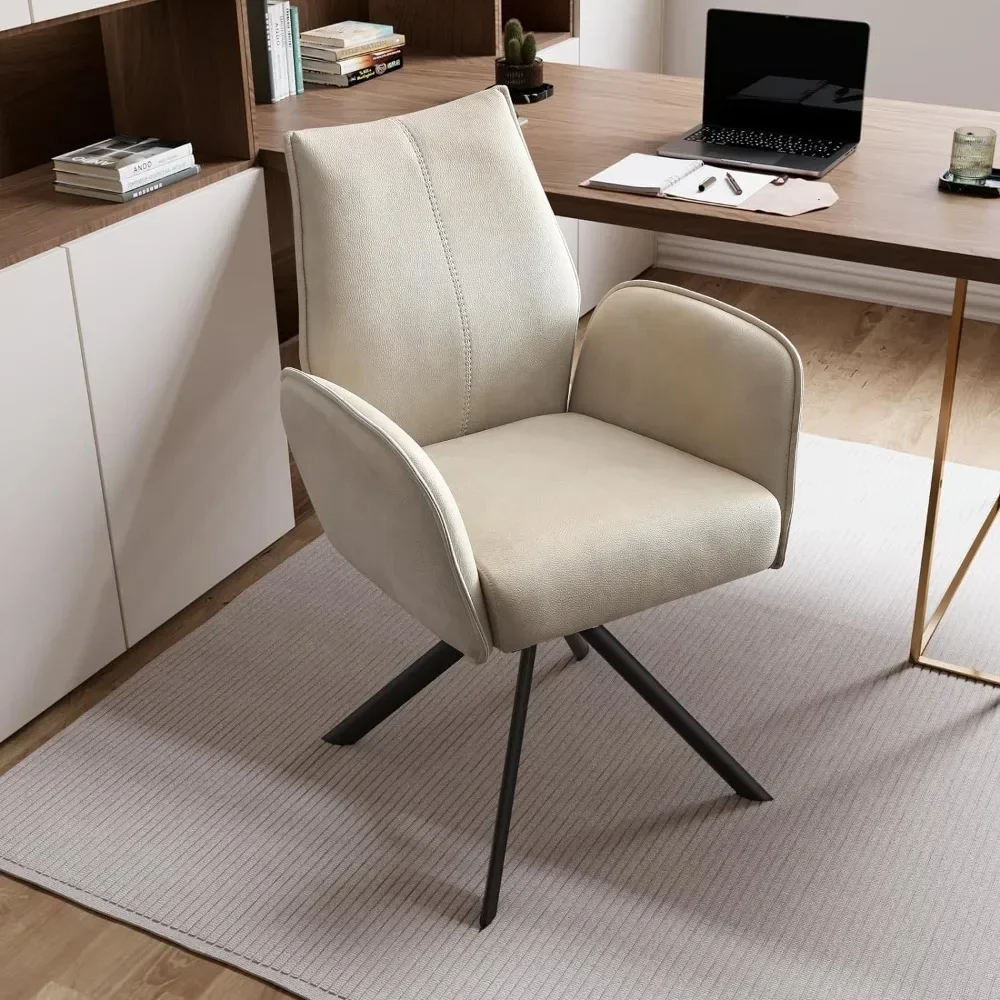 Living Room, Office Upholstered Chair with Metal Legs, Bedroom Computer Chair, Reception Room, Living Room