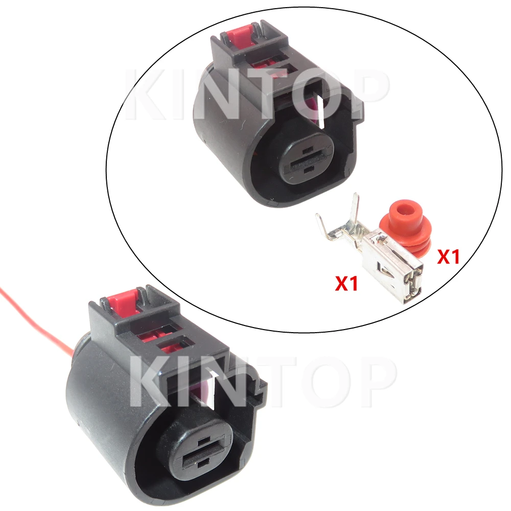 1 Set 1 Pins Automotive Motor Sealed Connector AC Assembly For VW Sagitar Magotan Golf Audi 1K0973751 Car Wire Harness Socket