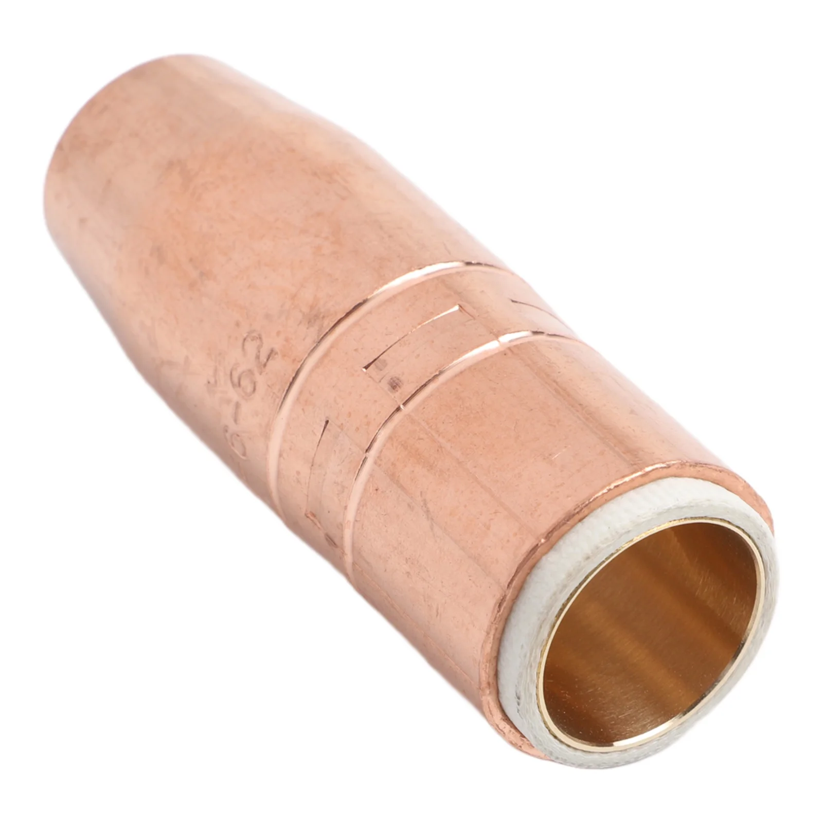 Copper Nozzle Welding Nozzle Reduces for splash Accumulation Hard-drawn Copper High Conductivity Welding Nozzle 5 8 Inches
