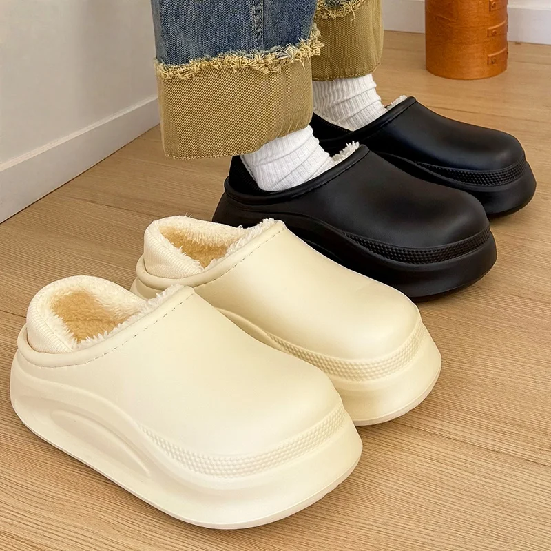 2025 nuove pantofole invernali da uomo e da donna con suola in memory foam scarpe da tetto ultraleggere antiscivolo calde e confortevoli