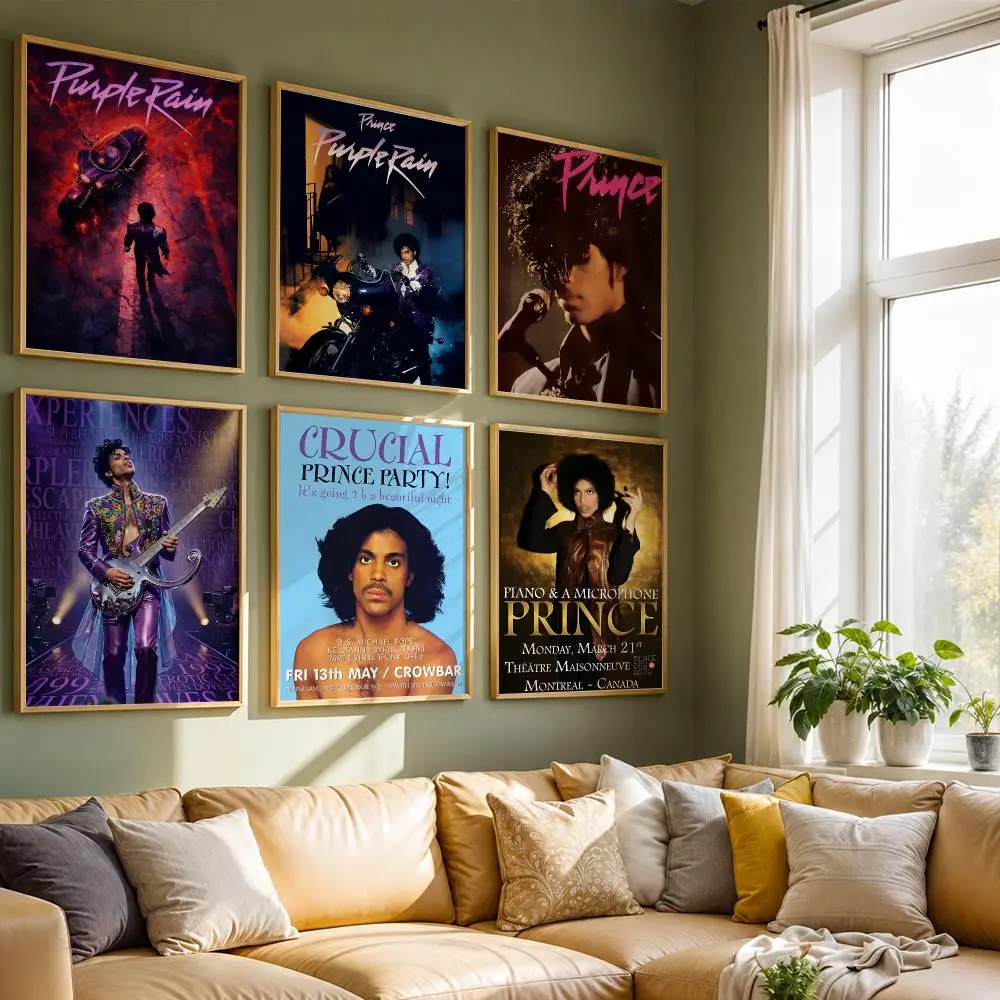Prince Rogers Nelson Concert Rock Music Poster HD Quality Wall Art Retro Posters For Home Room Wall Decor Kawaii Room Decor