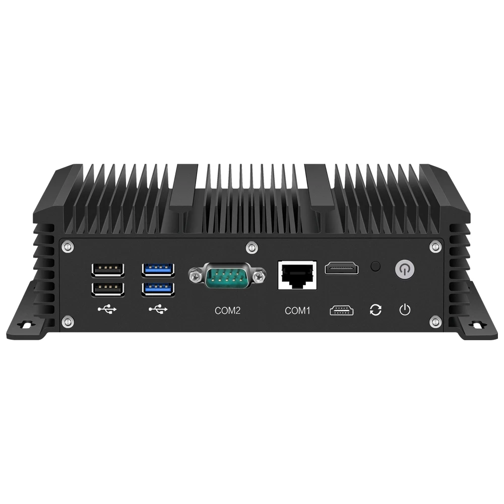 6 Ethernet Industriale Mini PC Intel CPU i5-8350U DDR4 RS232 HDMI 4xUSB Supporto Windows10/11 LINUX Pfsense WiFi Bluetooth 4G LTE