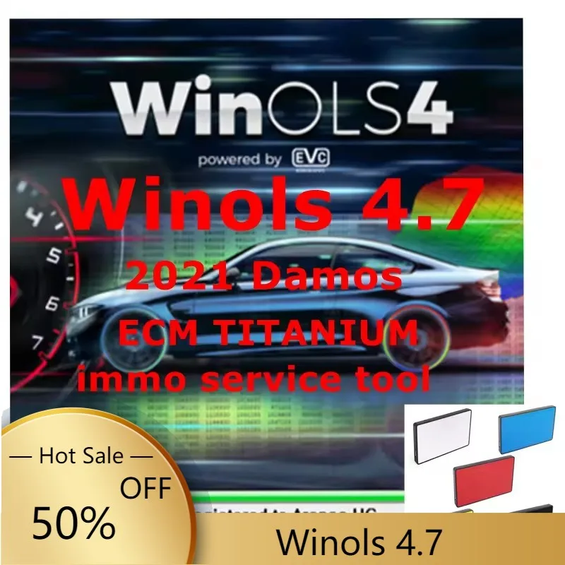 2025 HOT Selling WinOLS 4.7 With Plugins +2021 Damos +ECM TITANIUM+ immo service tool v1.2 4in1 All Data Auto Repair Software