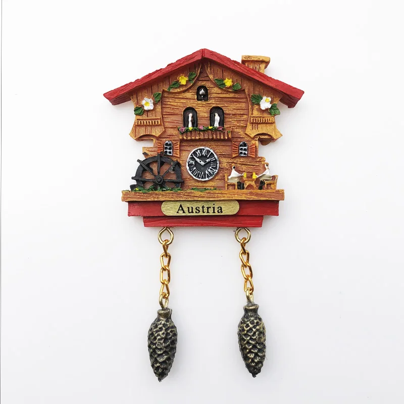 Austria 3D refrigerator magnet tourist souvenirs Refrigerator magnet decoration supplies collection arts and crafts gifts