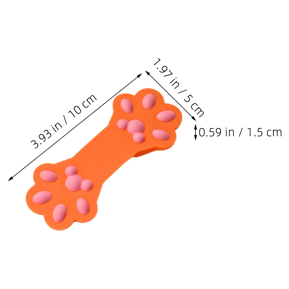 

Silicone Cat Claw Snack Clips Cartoon Food Storage Bag Holder Durable Kitchen Supplies Pouch Sealing Assorted Chip Bag Clip