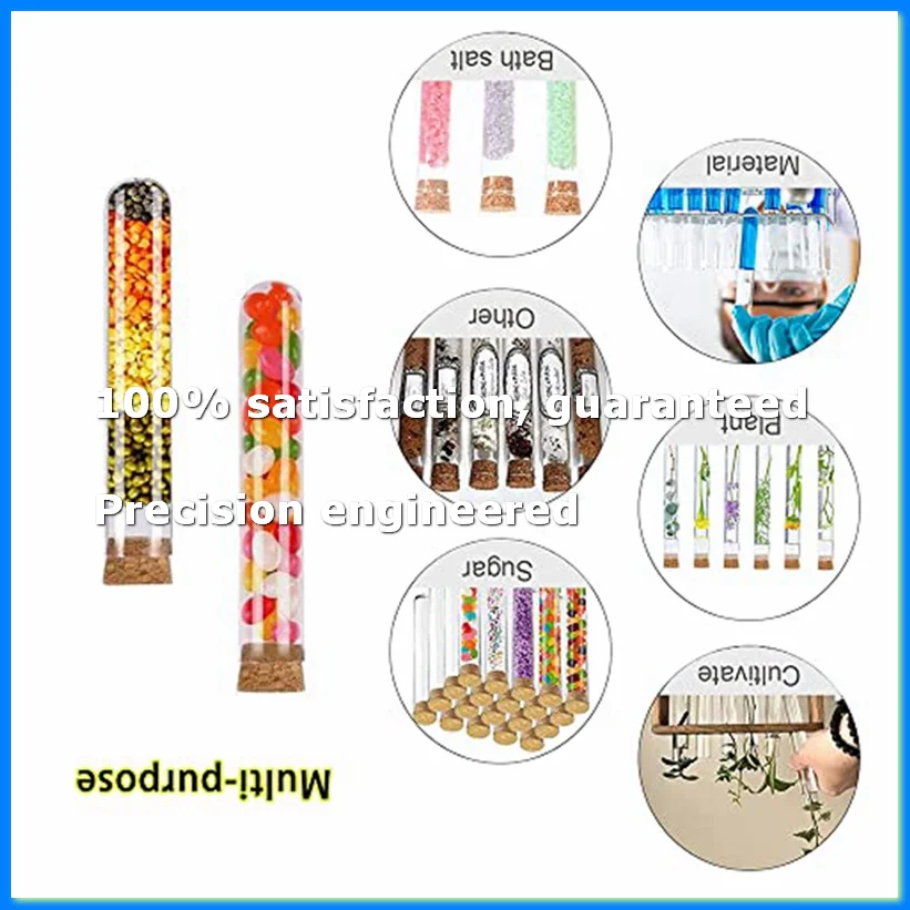 Pack of 40 Plastic Test Tubes with Corks 20Ml Test Tubes for Flowers,for DIY Craft Candy Liquids Spices Flowers,150X16mm-A23R