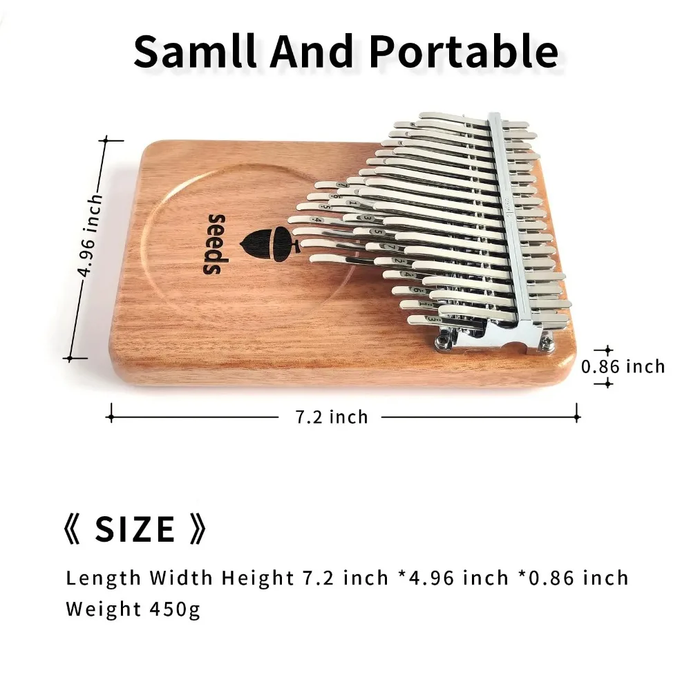 Seeds Chromatic Kalimba 41 Keys C Tone 3 Layer Professional Thumb Piano Handmade Okoume Wood Calimba Musical Keyboard Instrument