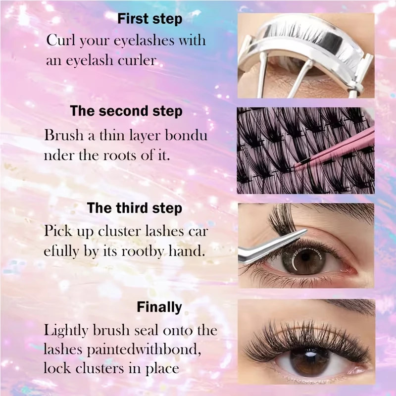 240pcs Cluster Lashes, Ultra-Natural Look